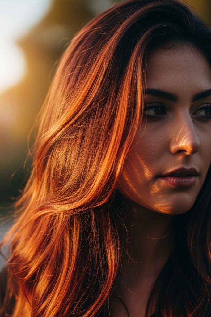 Copper-Red Highlights