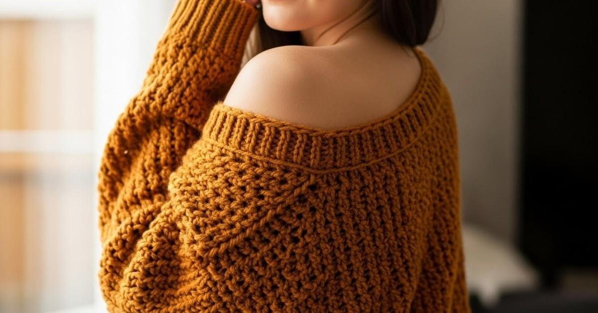 Try These 9 Crochet Off-Shoulder Sweaters for the Perfect Handmade Outfit
