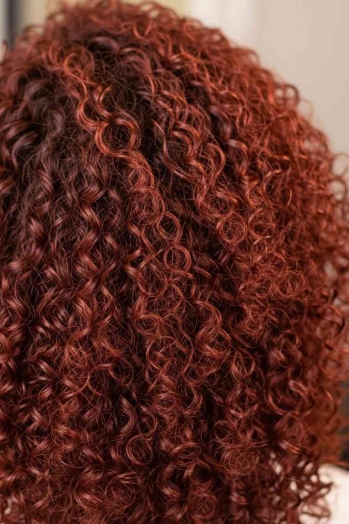 Deep Auburn for Rich Curl Definition