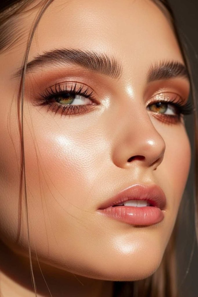 Dewy Base with Soft Highlight