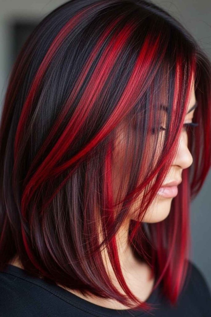  Fiery Red Highlights