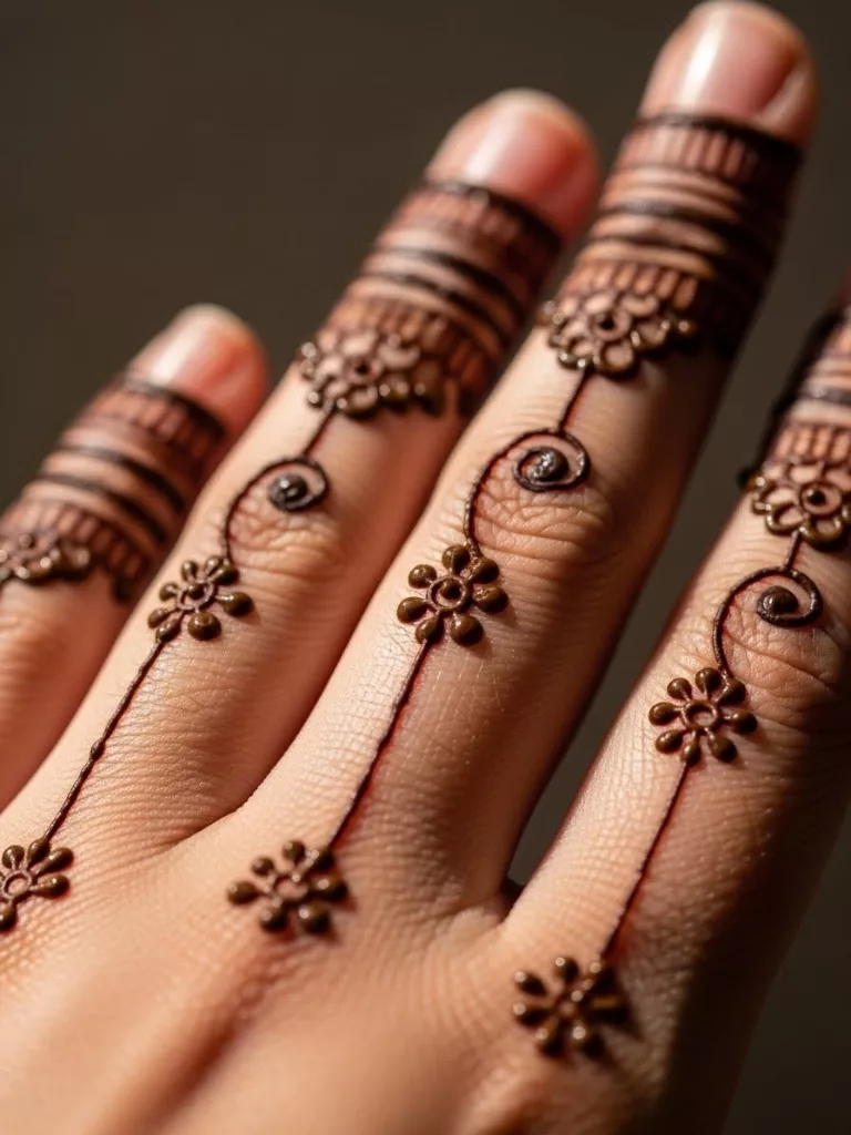 Finger Mehndi Design
