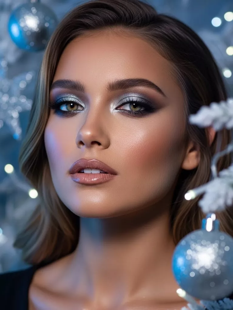 Frosty Silver Smokey Eye