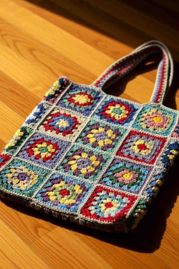 Granny Square Tote