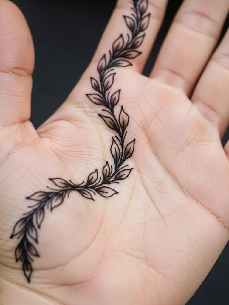  Half-Hand Curved Vine