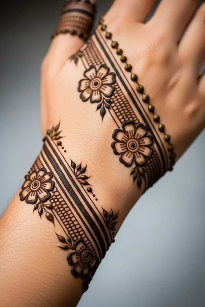 Half-Hand Floral Strips