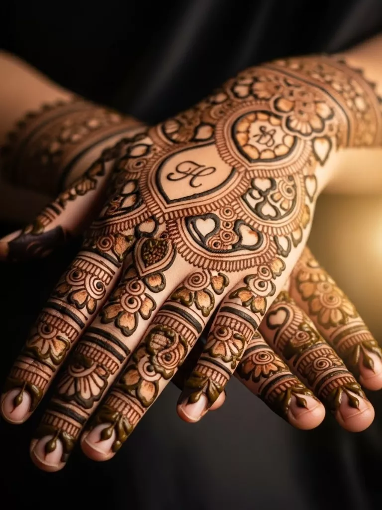 Hearts and Hidden Initials