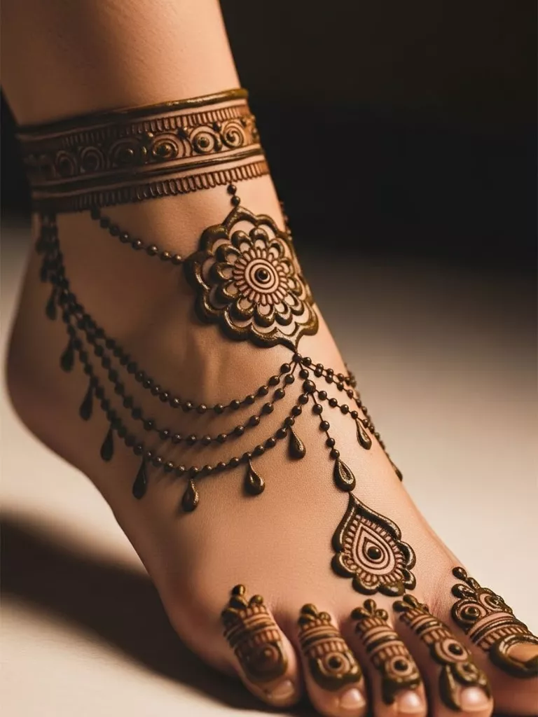Heavy Bridal Anklet Pattern