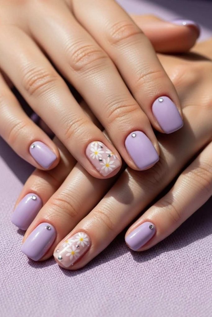 Lavender Summer Nails