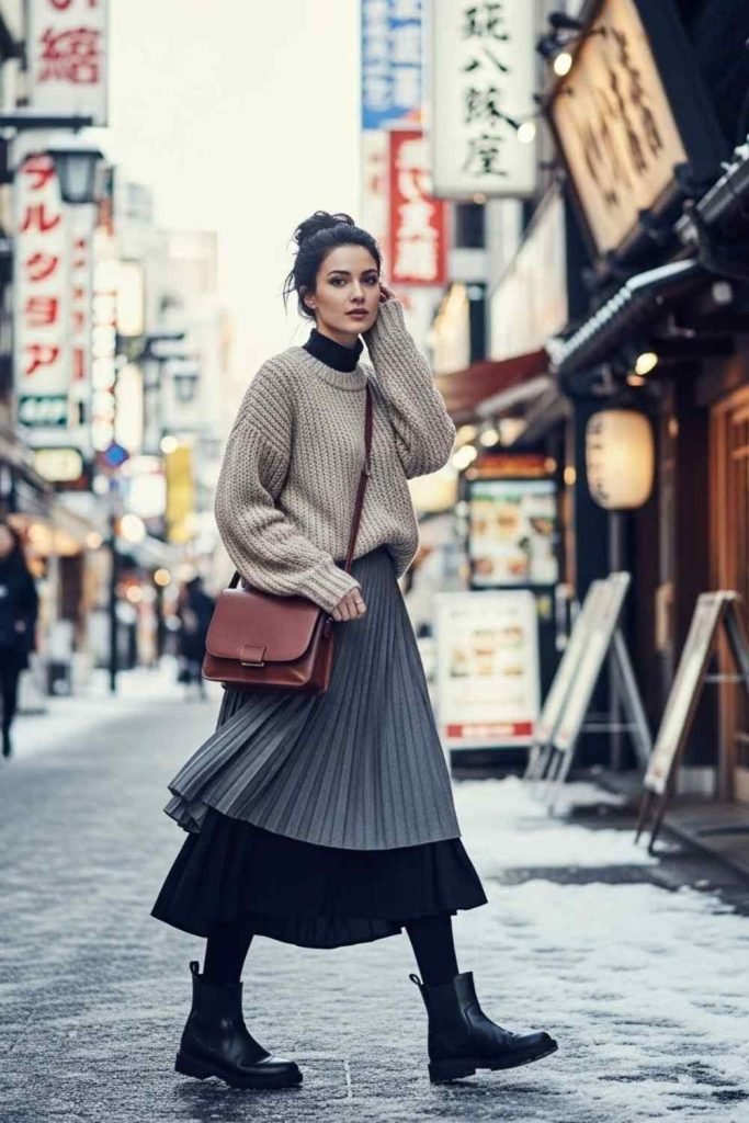 Layered Skirts with Tights