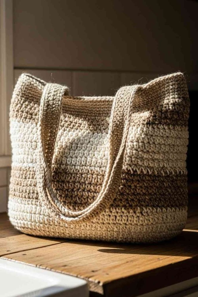 Linen-Blend Everyday Tote