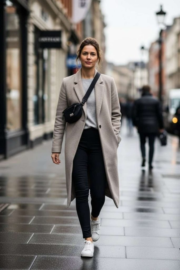 Long Coat Over Leggings