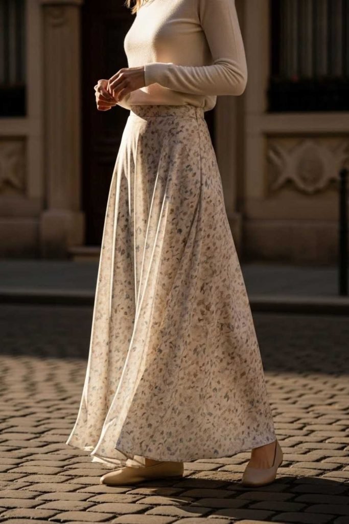 Long Skirts Replace Skinny Jeans