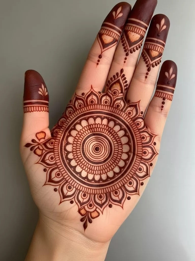 Mandala-Inspired Mehndi