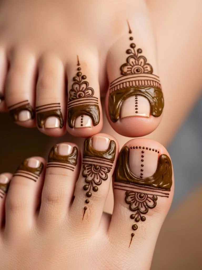 Minimalist Bridal Toes