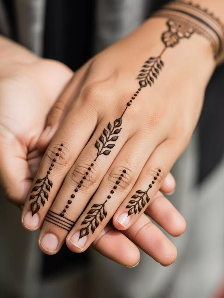 Minimalist Mehndi Design