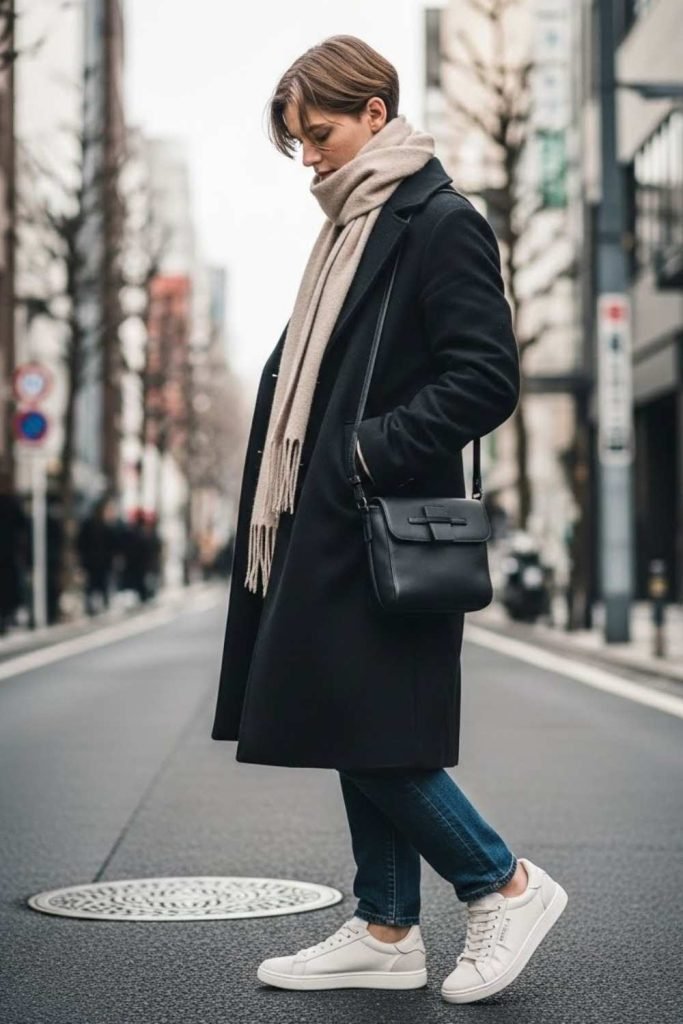 Minimalist Sneakers for Winter Days