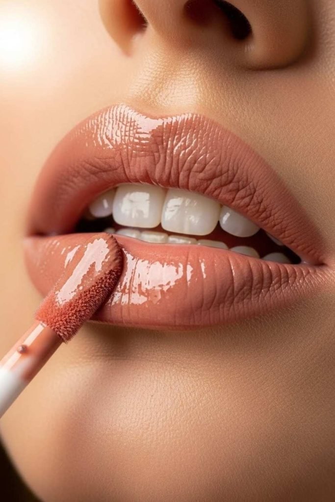 Nude Lips with Gloss