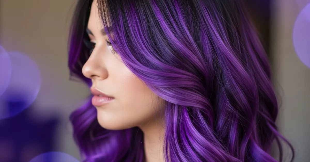 18 Trendy Purple Highlights Hairstyles for a Fresh, Modern Makeover