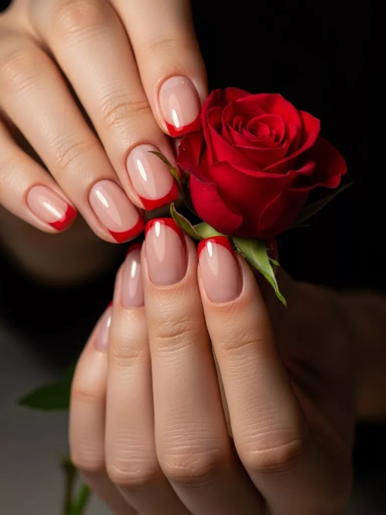 Red French Tips