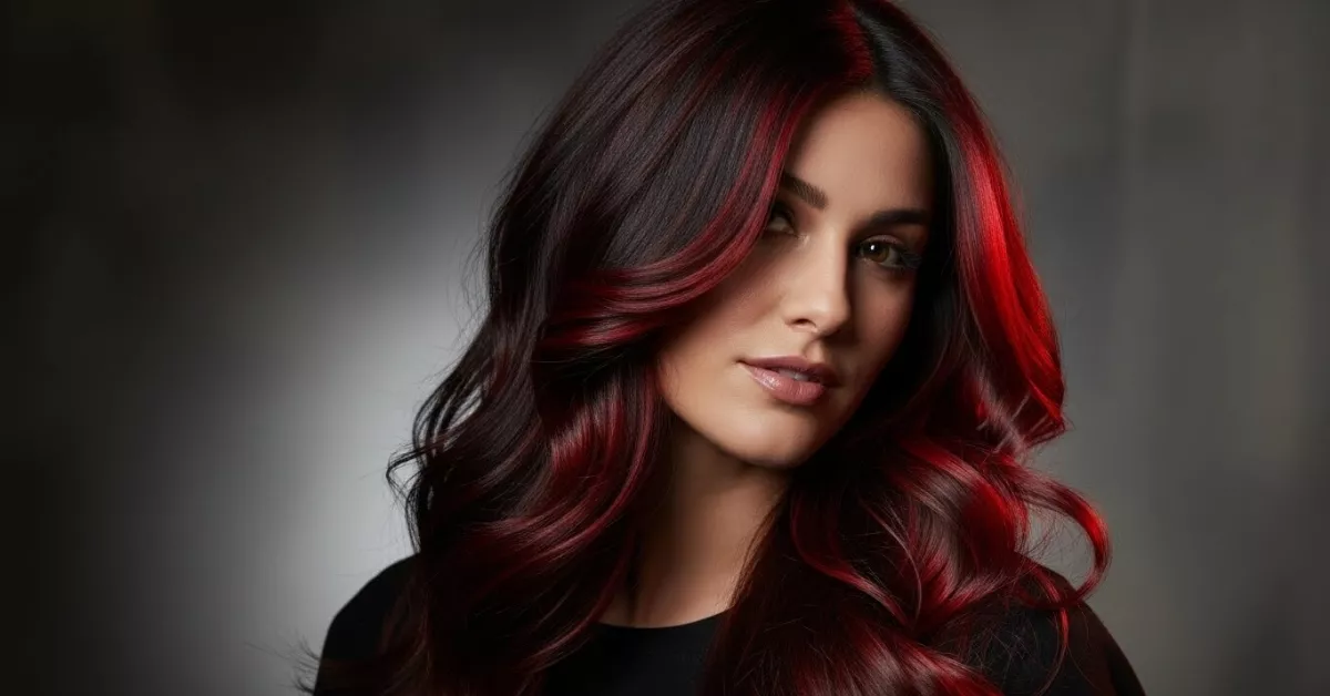 12 Stunning Red Highlights on Dark Hair to Transform Your Look