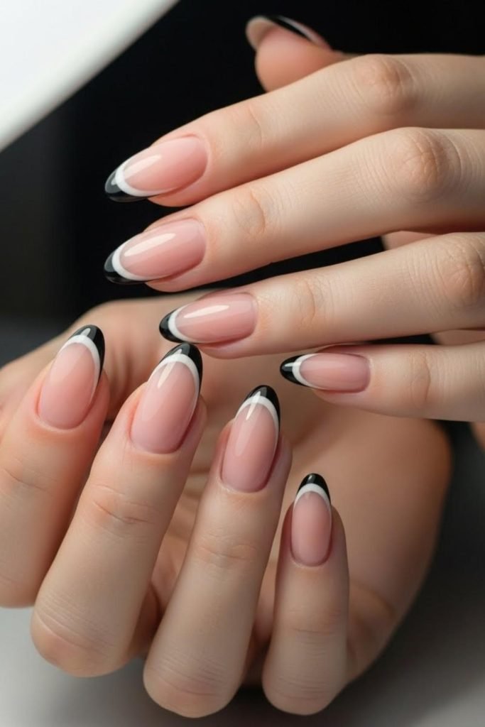 Sheer Pink French Nails