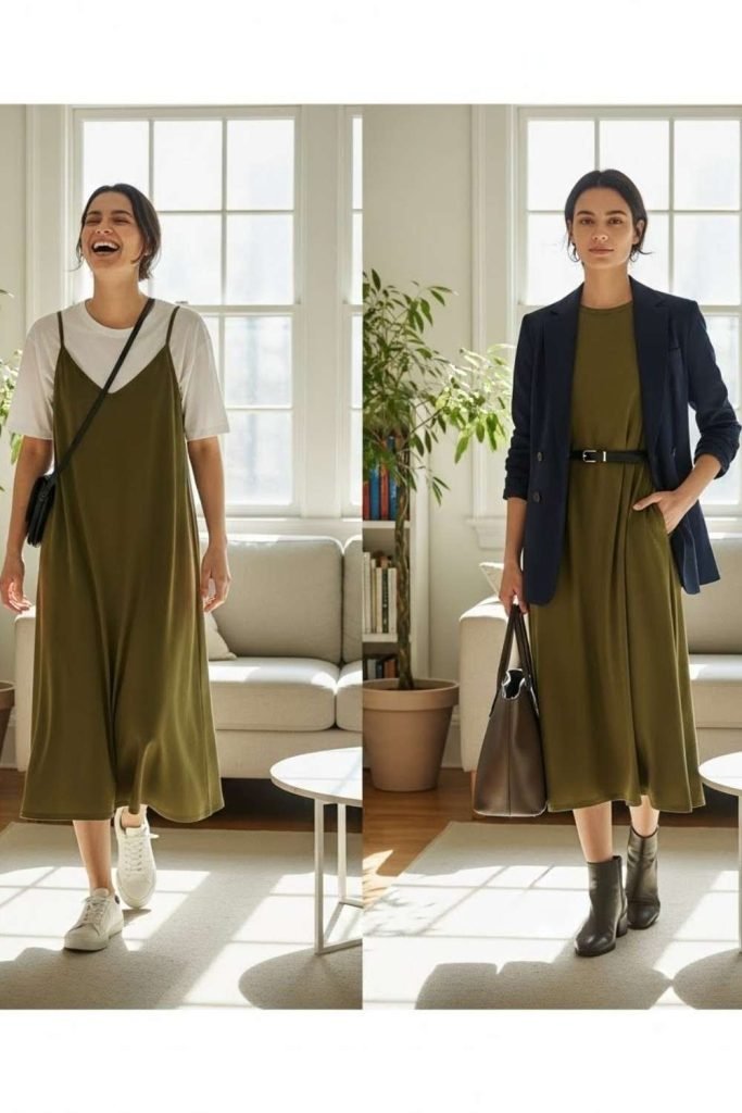 Simple Dress Styled Two Ways