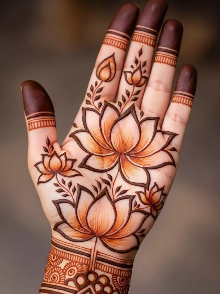 Single Big Flower on Backhand