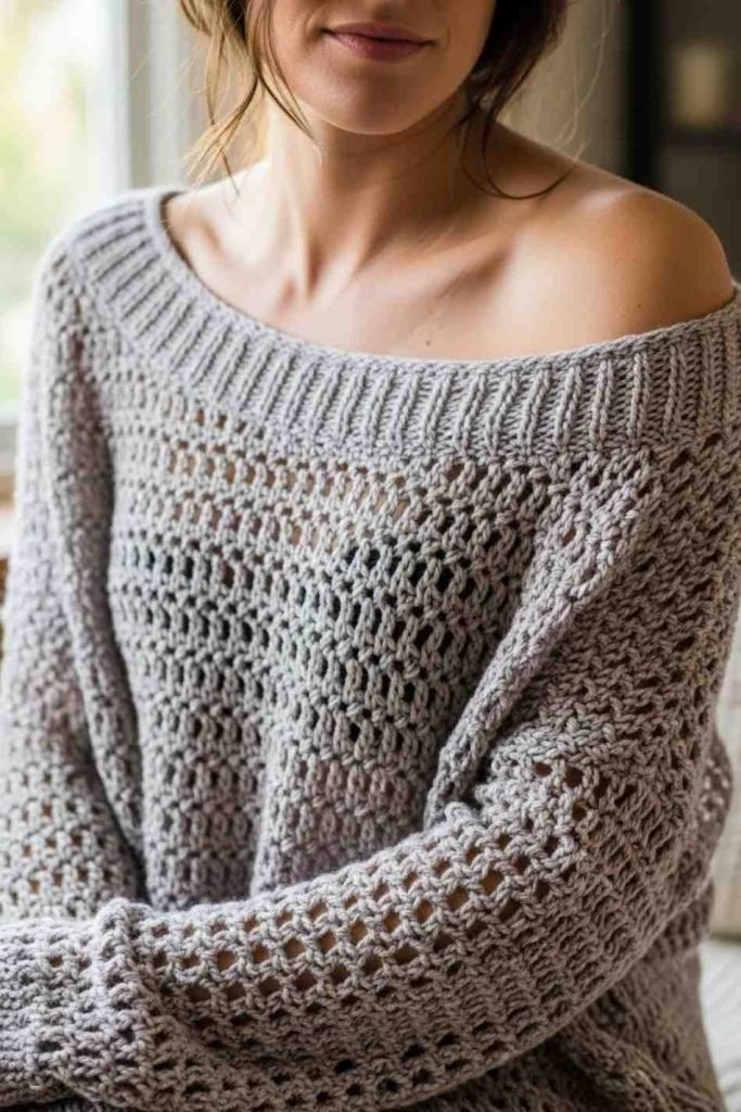 Slouchy Weekend Off-Shoulder Top