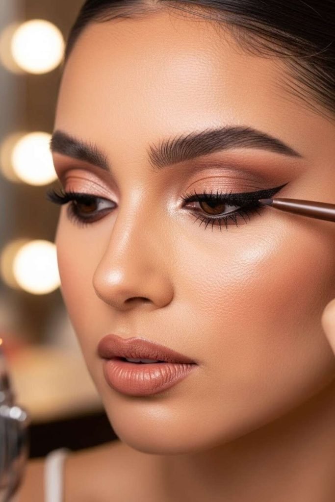 Soft Brown Liner with Mascara