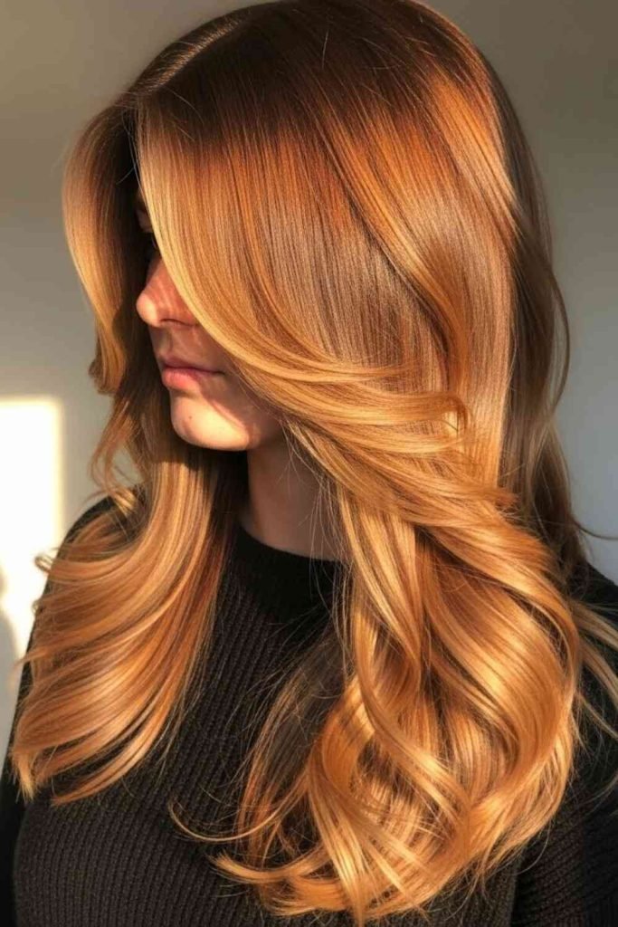 Warm Caramel Balayage