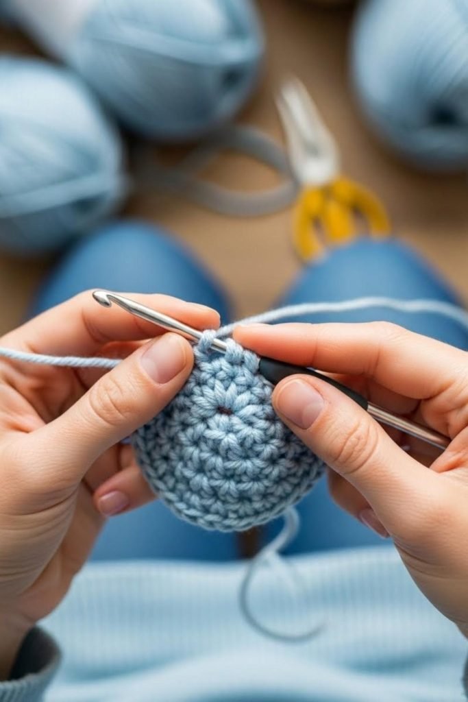 Work Stitches Into the Ring