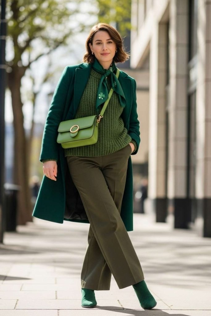 All-Green Statement Outfit