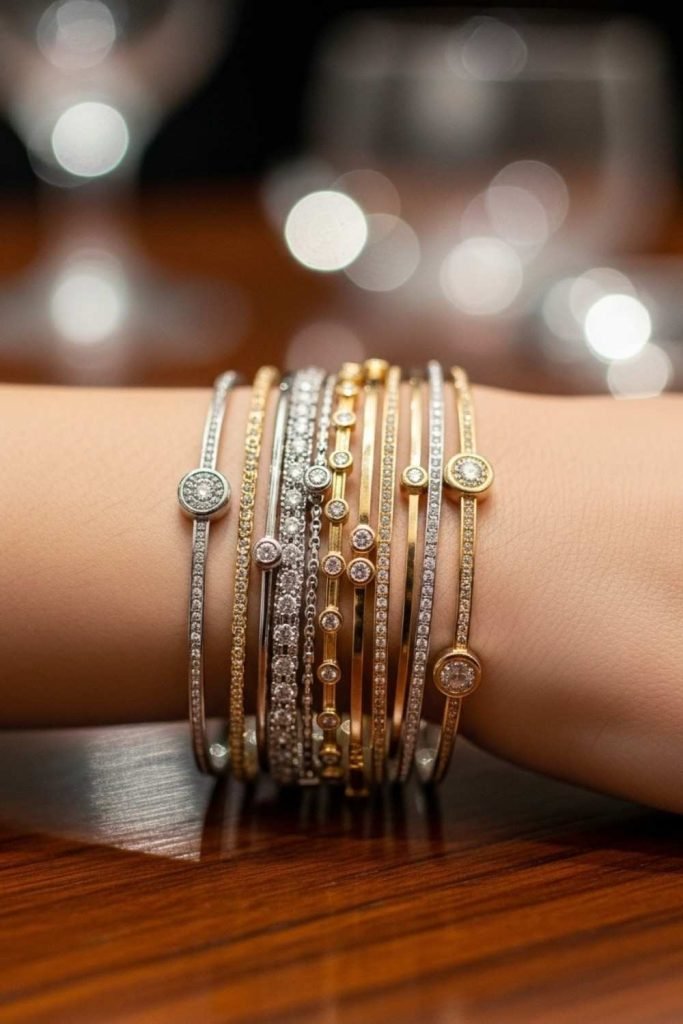 Bangles and Bracelets for Subtle Sparkle