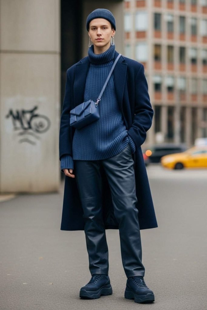 Blueberry Tone Monochrome Outfit