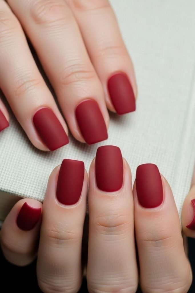 Bold Red Matte Statemen