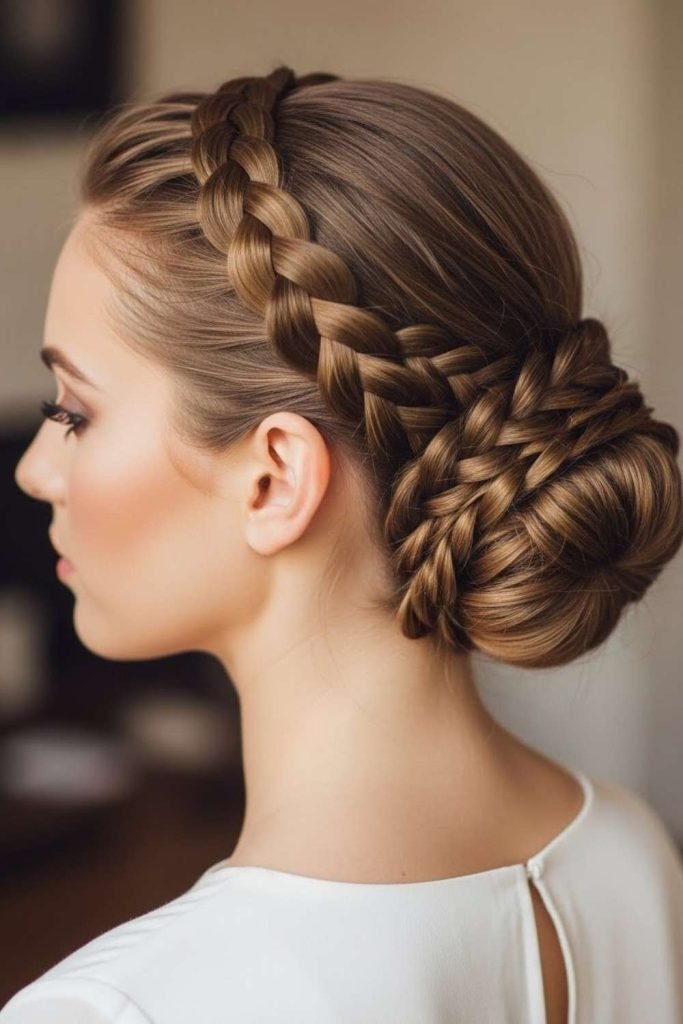 Braided Crown Updo