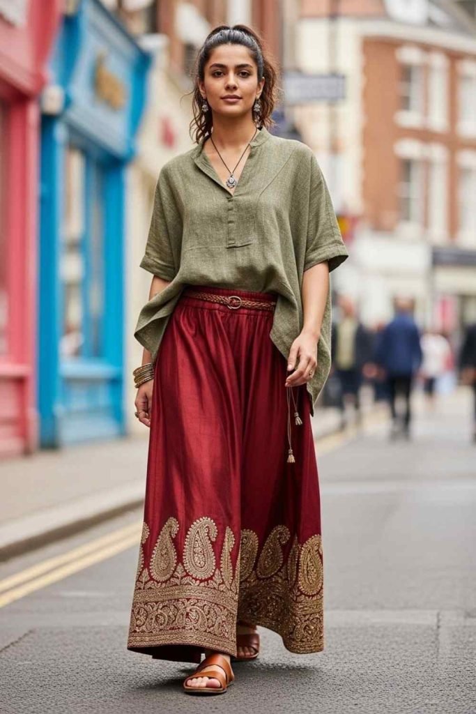 Casual Fusion Tops With Traditional Bottoms