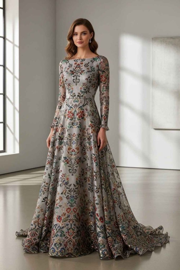 Chiffon Flowing Gown