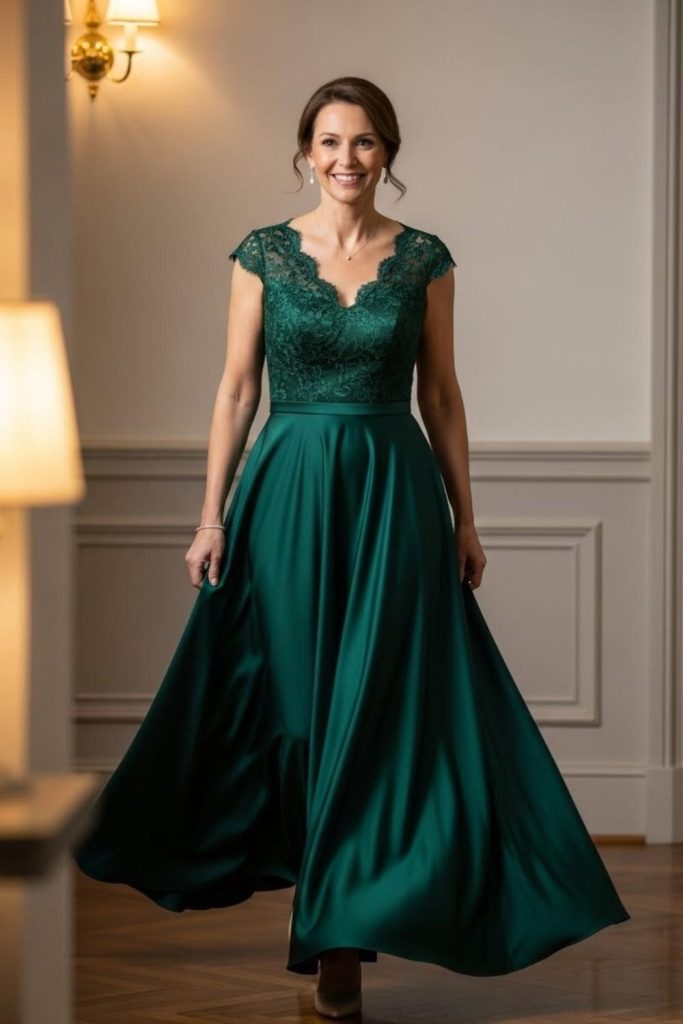 Elegant A-Line Dress for All Body Types