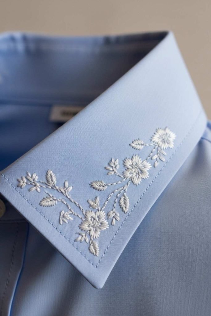 Embroidered Collars for Subtle Statement