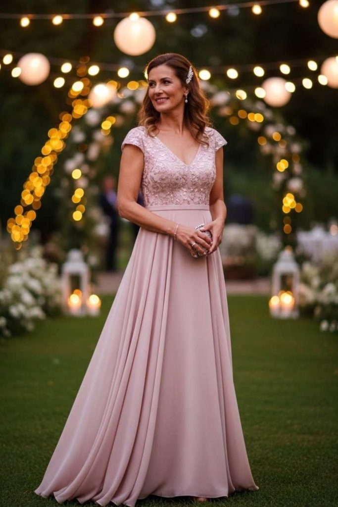 Flowy Maxi Dress for Evening Weddings