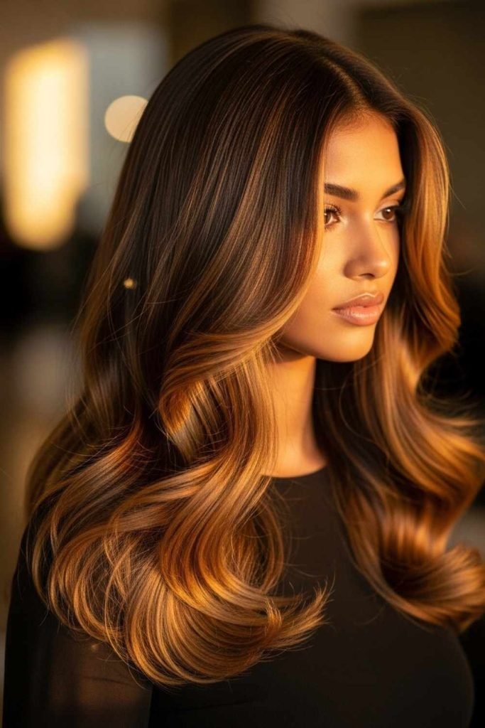 Golden Caramel Highlights
