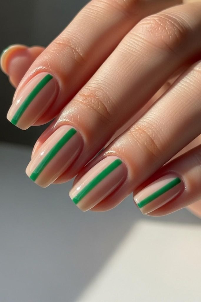 Green Stripe Accent
