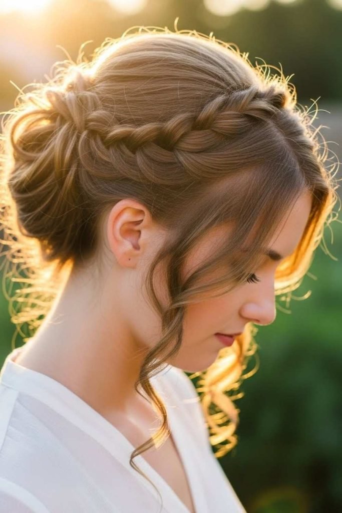 Half-Up Twisted Crown