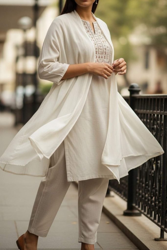 Layered Shrugs Over Casual Outfits