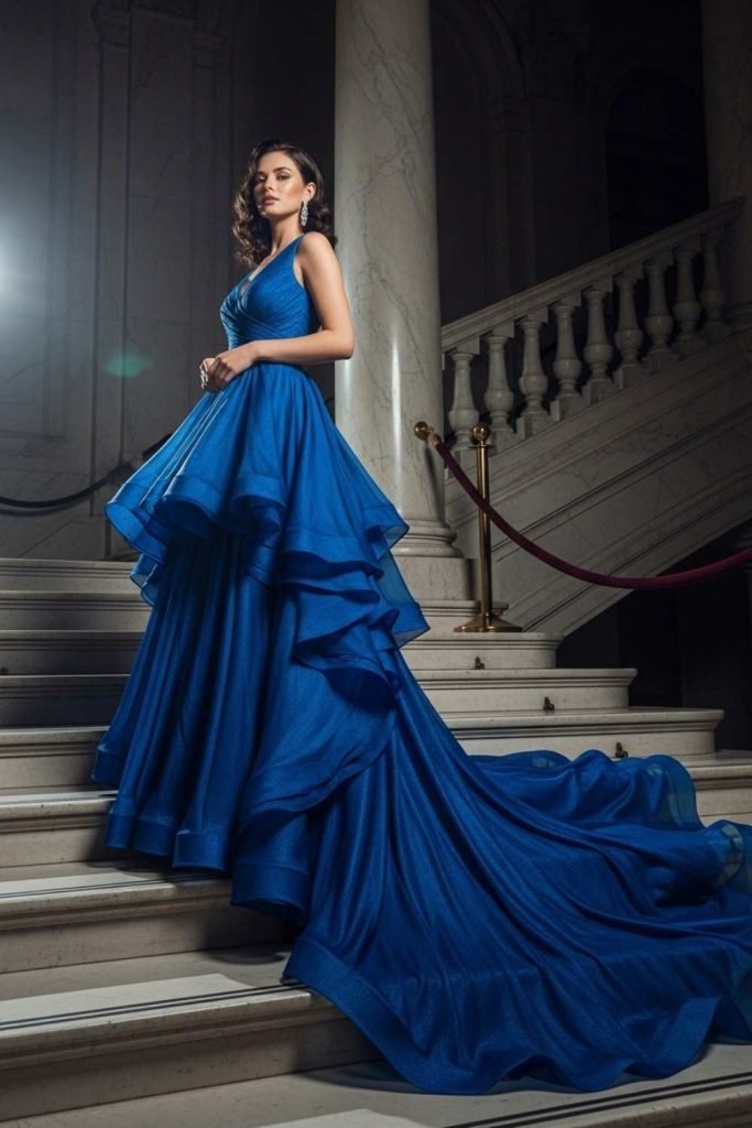 Long Flowing Evening Gown