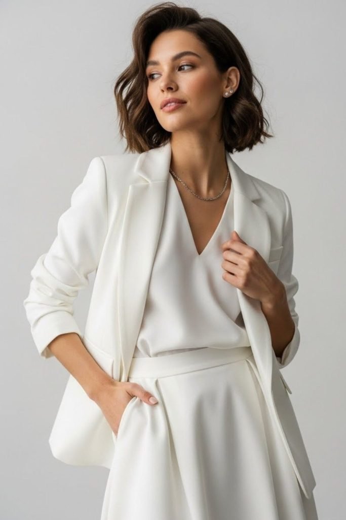 Mini Skirt Outfit with Matching Set Pieces