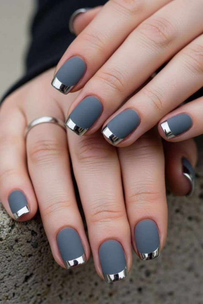 Modern Grey Matte with Metallic Tips