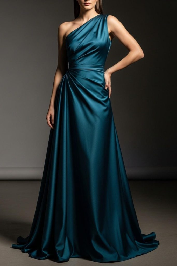 One-Shoulder Long Gown